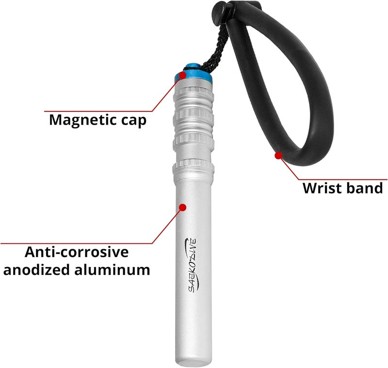 Saekodive Diving Shaker Rattle Stick with Magnet - 6.7" Aluminum, Magnetic Mute System - Scuba Noice Maker, Underwater Shaker, Signal Communication Device - Image 2